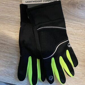 Timberland Men's Lightweight Commuter Touch Screen Black/Yellow Gloves: Medium